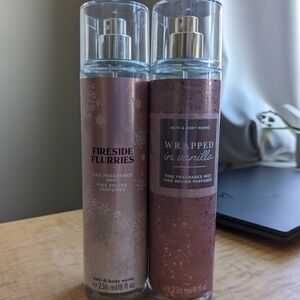 Bath and Body Works Wrapped in Vanilla and Fireside Flurries